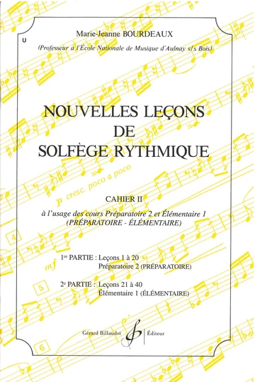 Nouvelles leçons de solfège rythmique. Volume 2 Visual